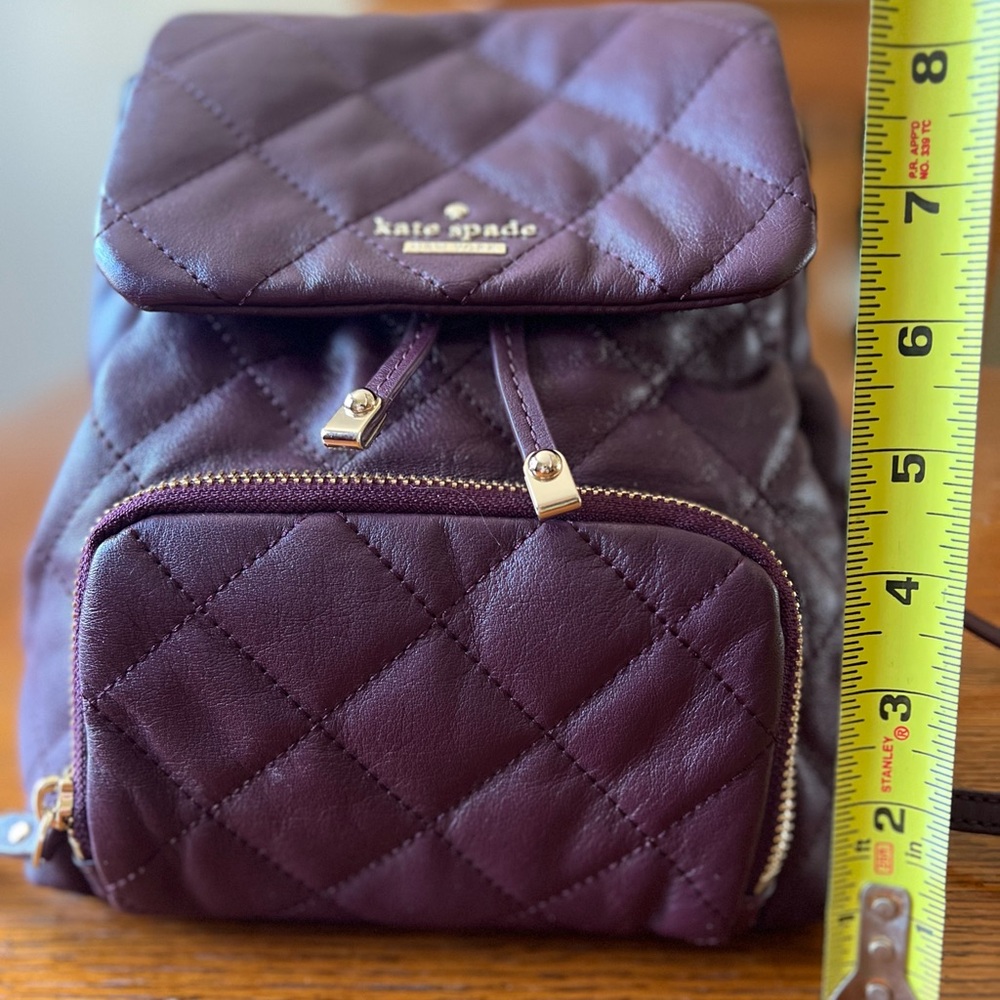 Kate Spade Quilted Backpack with Diamond Pattern - Picture 13 of 13